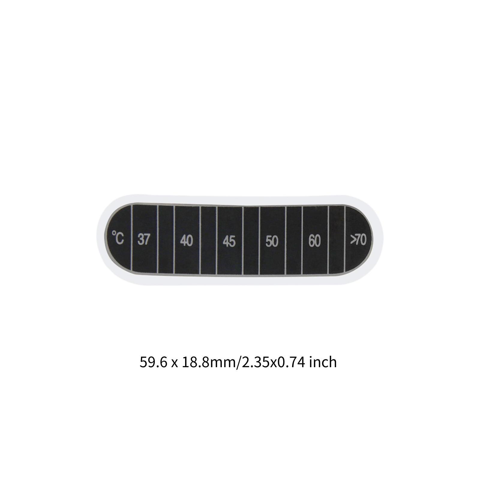 Temperature Strip Thermometer - 10 шт. температурных полосок, диапазон 30-70°C
