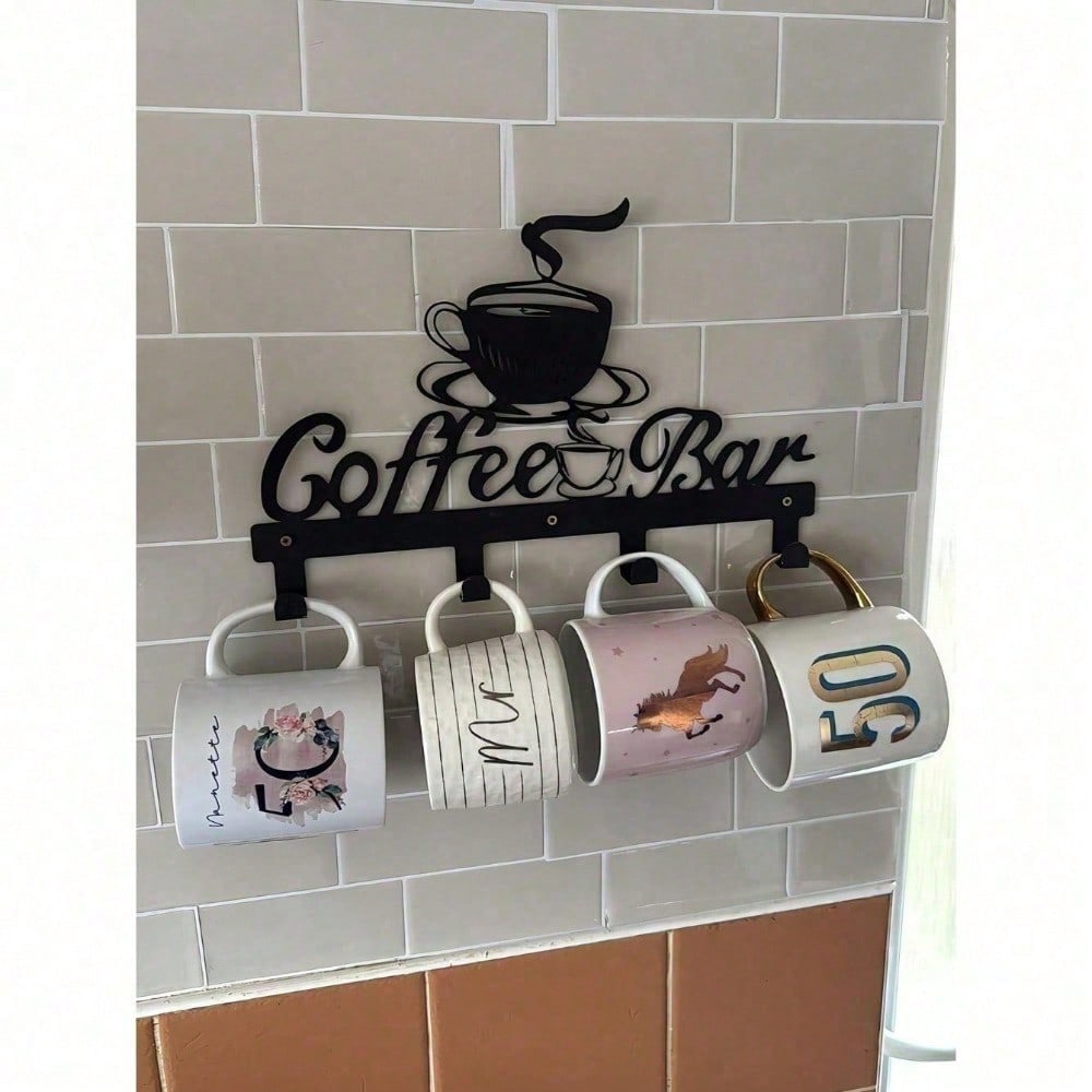 Coffee Equipment Rack - Настенная металлическая подставка для кружек в