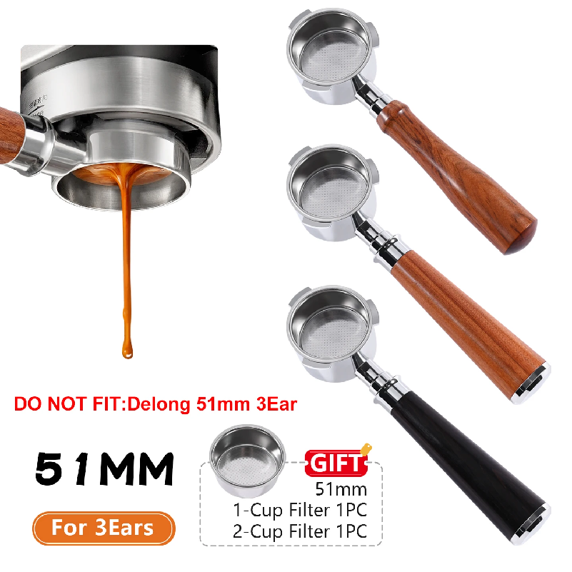 Coffee Equipment For Sale - Бездонный портафильтр для кофе 51 мм