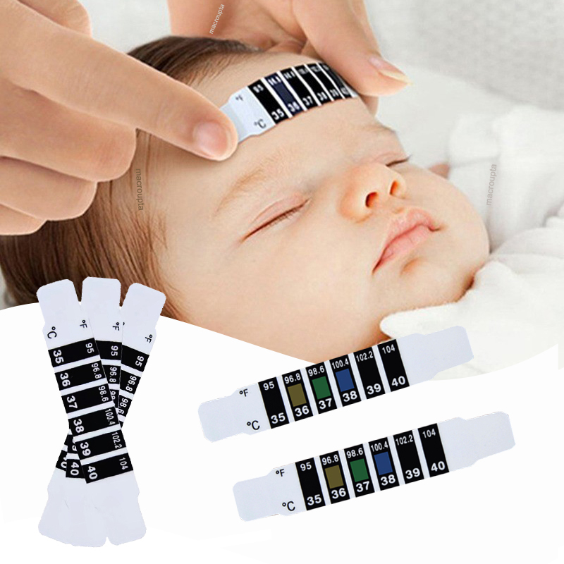 Temperature Strip Thermometer - 10 шт., полоска на лбу, термометр