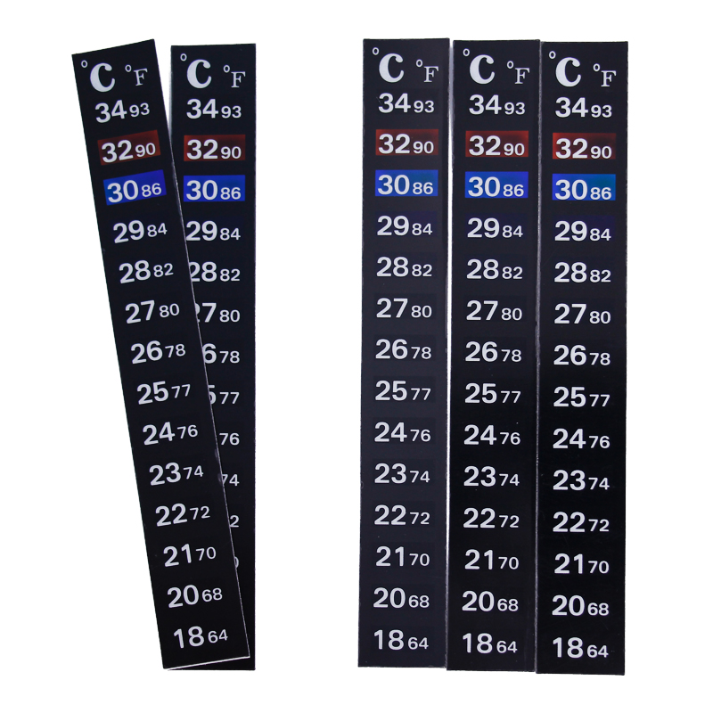 Temperature Strip Thermometer - 1/2/3/5 шт./лот, термометр-наклейка с изменением цвета,