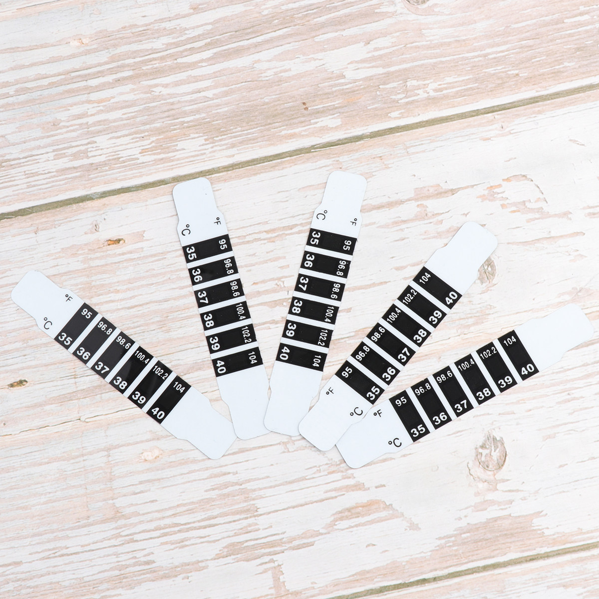 Temperature Strip Thermometer - 10 шт. термонаклеек для измерения температуры,