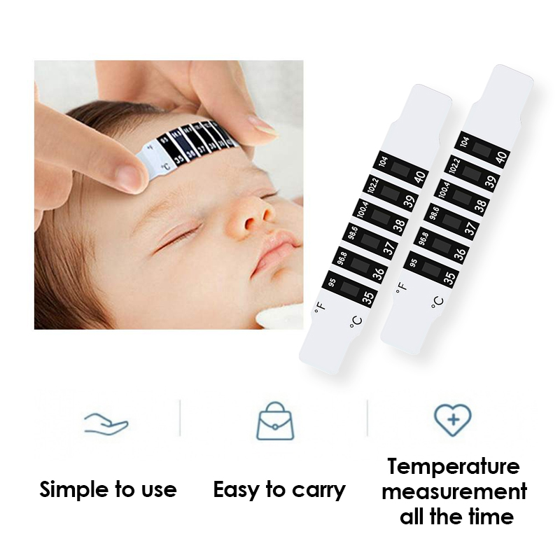 5 шт., наклейки для измерения  – обзор и цена Temperature Strip Thermometer