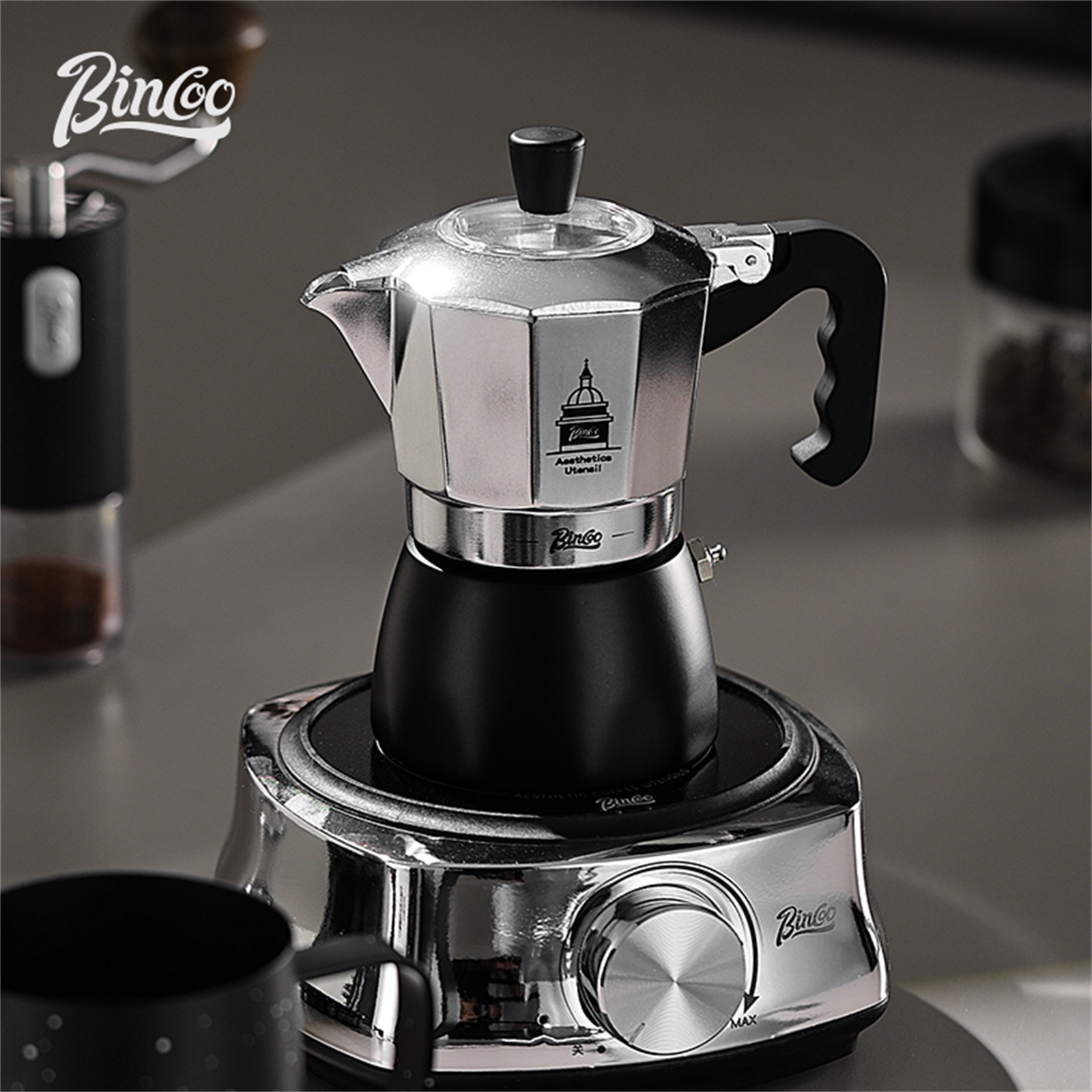 Мока-горшок BINCOO с двойным к – обзор и цена Coffee Equipment For Sale