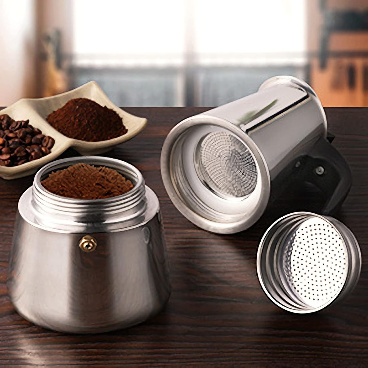 4/6/9 чашек Moka Pot Caffe Mac – обзор и цена Coffee Equipment For Sale